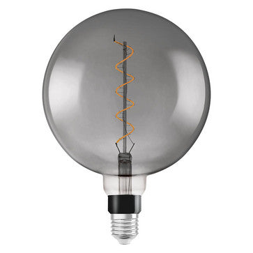 OSRAM Vintage 1906 stor globe spiral 5W/820 E27 røgfarvet