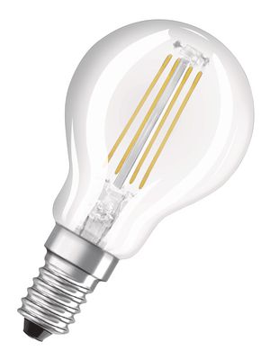 Parathom LED Retro Krone 4W 827, 470 lumen, E14, filament, klar