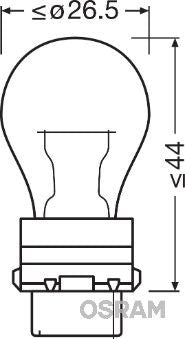 Osram blinklys pære 12V, 27W