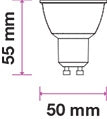 5W (35W) LED GU10 Pære, 4000K