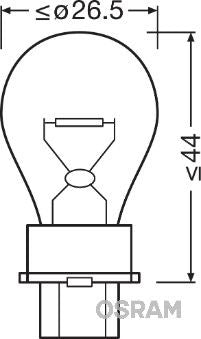Osram blinklys 12V, 27W